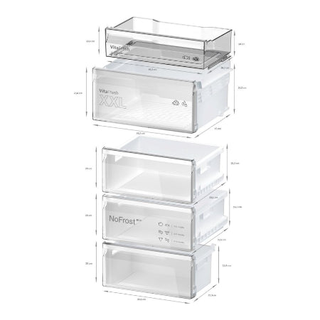 Bosch koelkast KGN39VXAU - Serie 4 - Zwart