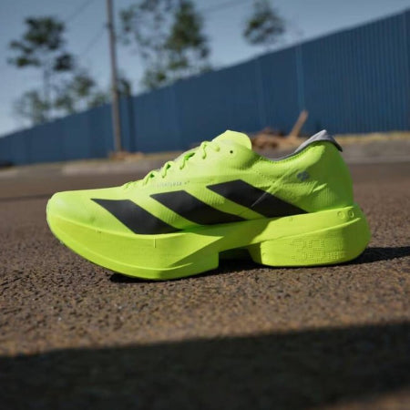 Adidas Adizero Adios Pro 4 heren sportschoenen - maat 44 2/3 - neon geel / zwart