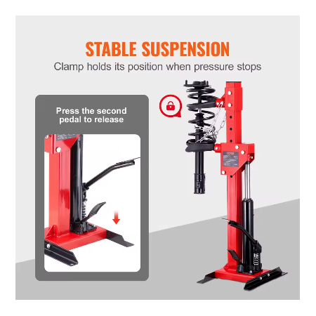 VEVOR Strut-veercompressor 4,5 ton / 9920 LBS Hydraulische krik 1 ton nominale compresskracht Automatische strut-spiraalveercompressor