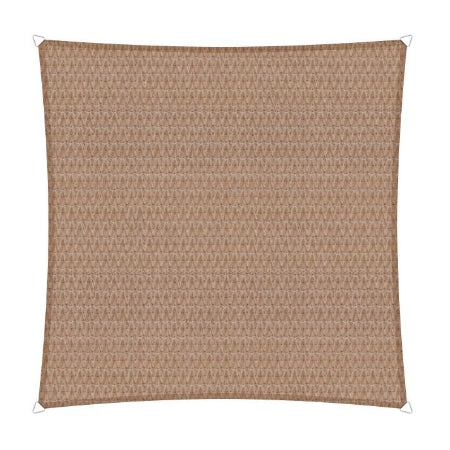 Sunfighters waterdoorlatend schaduwdoek vierkant 500x500cm Zand 320gr/m2