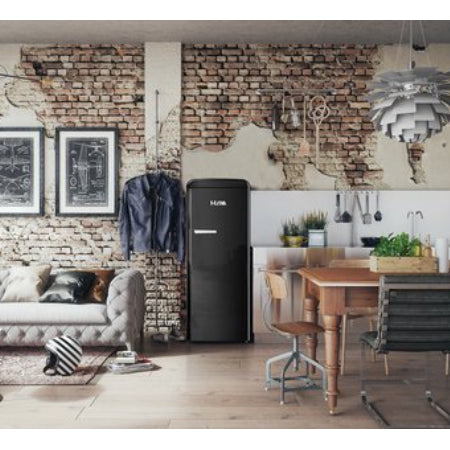 Etna Retro Koelkast KVV7154ZWA - zwart