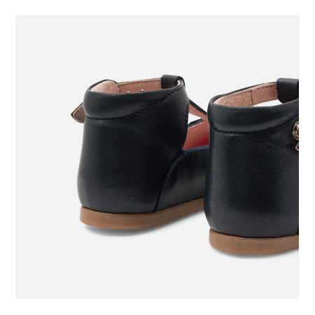 Jacadi schoenen eerste stapjes - baby meisje - marineblauw -maat 19