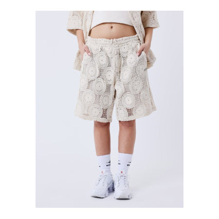Unisex Kalash x PXP shorts met geborduurde patchwork - maat XXL