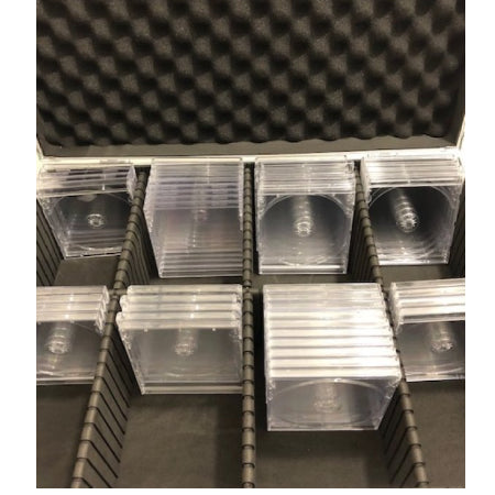 CD koffer DJ case voor 140 CDs - zilverkleurig