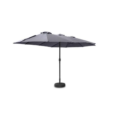 Toscano Feel Furniture – Toscano – Grote Parasol – Twin – 4.5 Meter – Donkergrijs