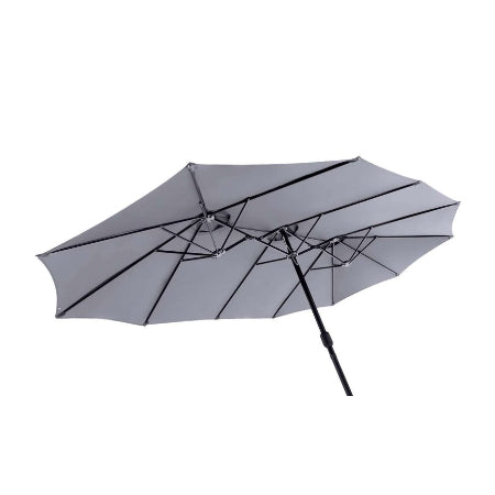 Toscano Feel Furniture – Toscano – Grote Parasol – Twin – 4.5 Meter – Donkergrijs