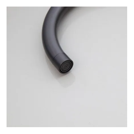 WEBO Vrijstaande Badmengkraan met staafhanddouche en 150cm doucheslang Gun Metal Badkraan Rio