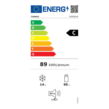 Tomado koelkast met vriesvak TRT5501W - Tafelmodel