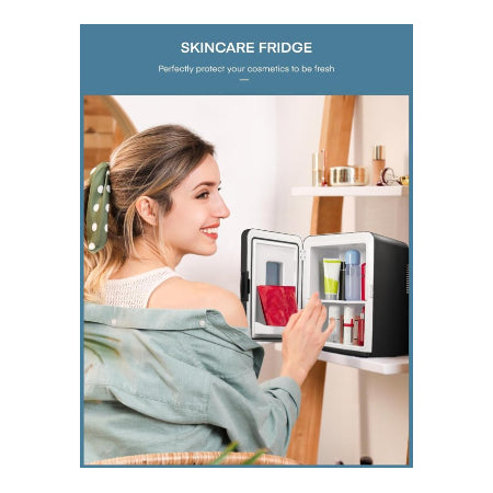 NORTHCLAN minikoelkast voor kamer 15 liter zwart - met 220 V AC/12 V DC voor auto