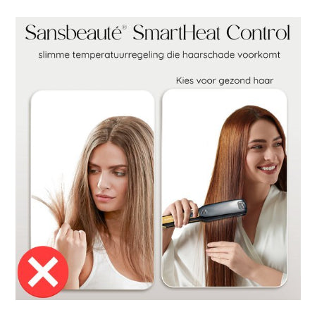 Sansbeauté Professionele Stijltang - 2 in 1 - Krultang