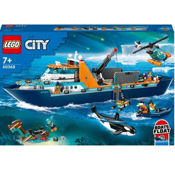 LEGO City Poolonderzoeksschip Groot Drijvend Boot Speelgoed Set voor Kinderen 7+ - 60368