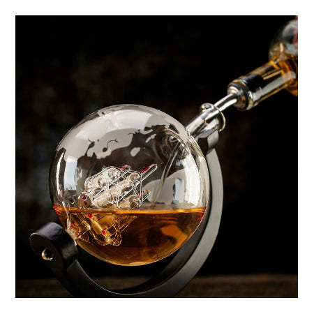 WHISISKEY - Wereldbol Karaf 900ml - Luxe Whisky Set