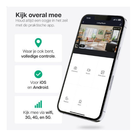 Bastix® S2 Spy Camera Klok met verborgen Camera