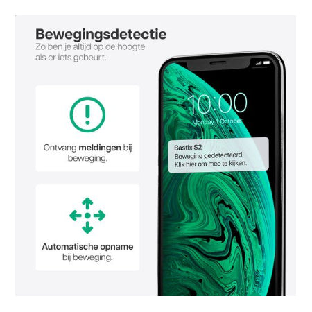 Bastix® S2 Spy Camera Klok met verborgen Camera