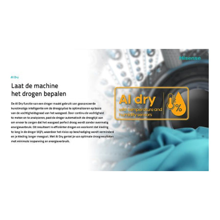 Hisense warmtepompdroger 7S Serie DH7S107BB - 10kg