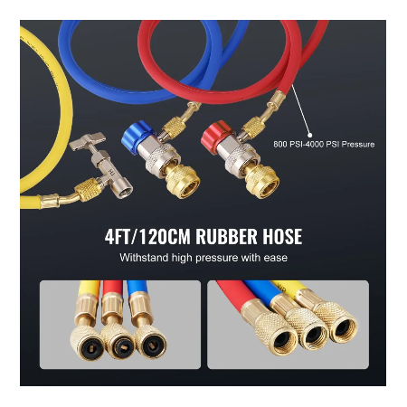 VEVOR vacuümpomp 100 l/min - drukpomp 55-276 bar 250 ml olie-inhoud