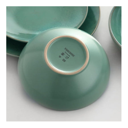 Serviesset 12 persoons - Vancasso Tafelservies 16-delige Karst combiserviesset - aardewerk - vintage look