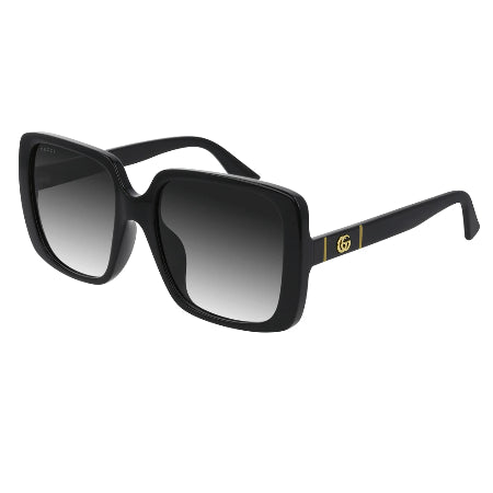 Gucci GG0632SA dames zonnebril zwart zwart grijs - Maat 56 mm