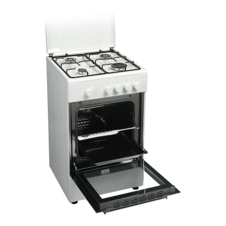 Everglades gasfornuis met gasoven EVCK039 - Wit - 50cm