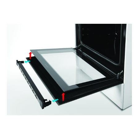 Everglades gasfornuis met gasoven EVCK039 - Wit - 50cm