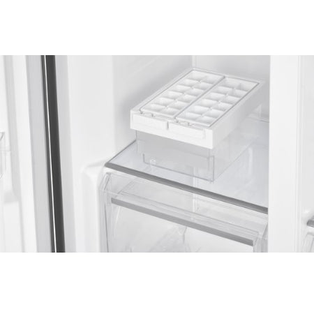 Exquisit Amerikaanse koelkast CDJ445-041EG - Inox