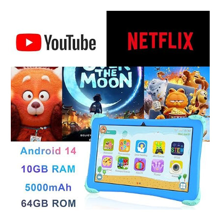 EagleSoar - 10.1 inch kindertablet - blauw