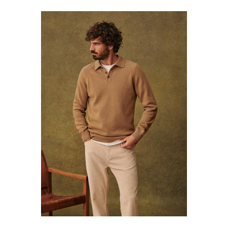 Octobre Heren Trui Moreno Camel - Maat XL