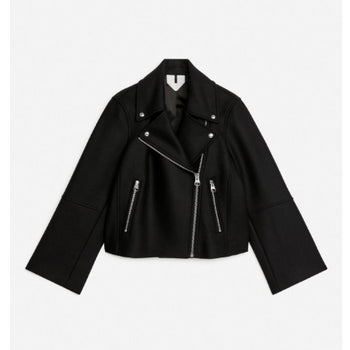 Arket - Dames Bikerjack van wolmix - Maat 42