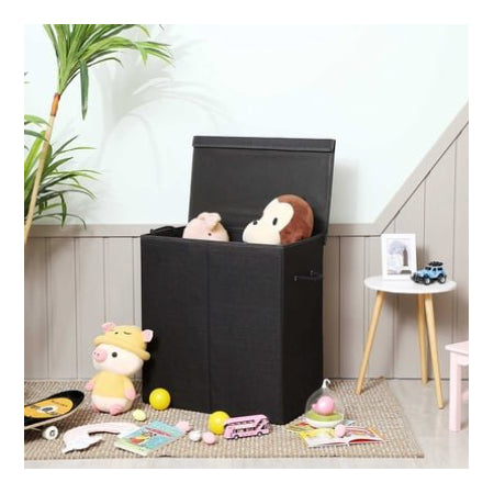 142L Wasmand met Deksel, Verdeelde Compartimenten, 23kg Max Lading