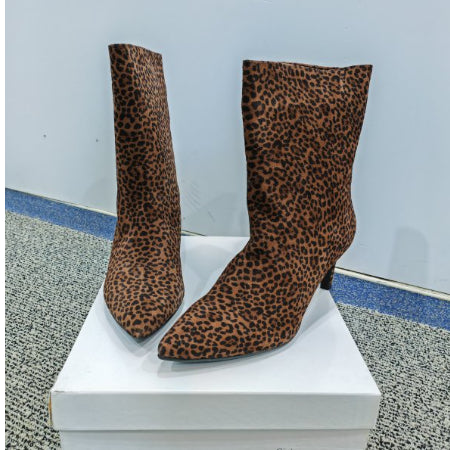 Gioia Chita Luipaard print laarsjes - Maat 38