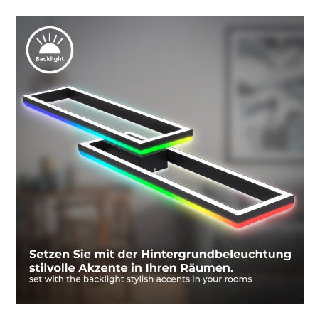 BRILONER - LED Plafondlamp - met afstandsbediening