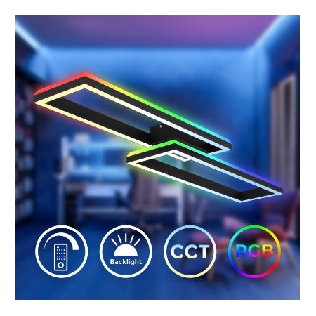 BRILONER - LED Plafondlamp - met afstandsbediening