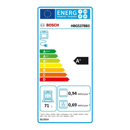 Bosch inbouwoven HBG537BB3 - Serie 6 -