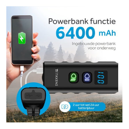 Tikkens LED Fietsverlichting 1600 Lumen