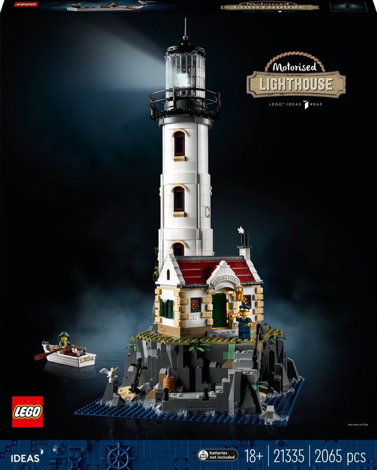 LEGO Ideas Gemotoriseerde vuurtoren met Lichtjes - 21335