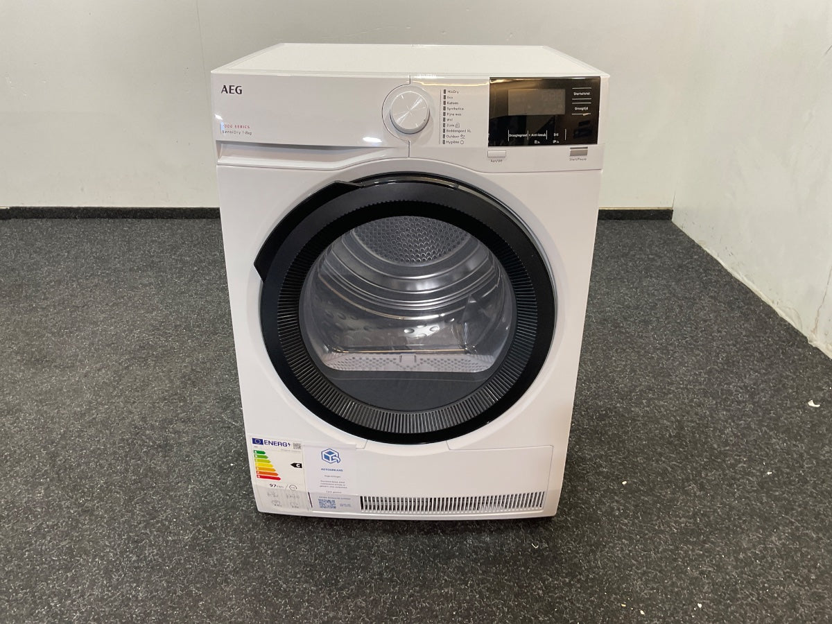 AEG TR7386T4B 7000 serie SensiDry® - Warmtepomp droger - Energielabel C - 8 kg