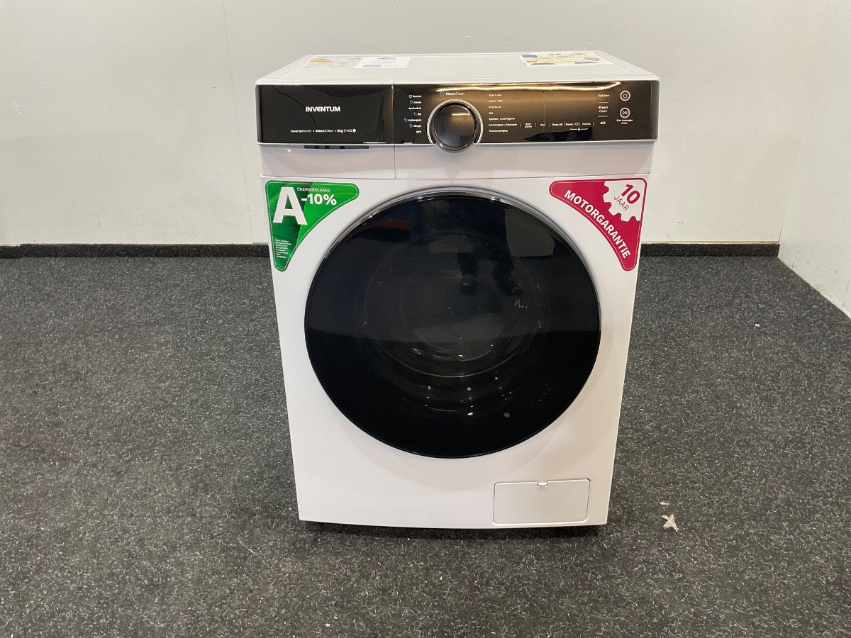 Inventum Wasmachine VWM8010W - 8kg - 1400 toeren - Energielabel A-10% - Stoomfunctie - Wit