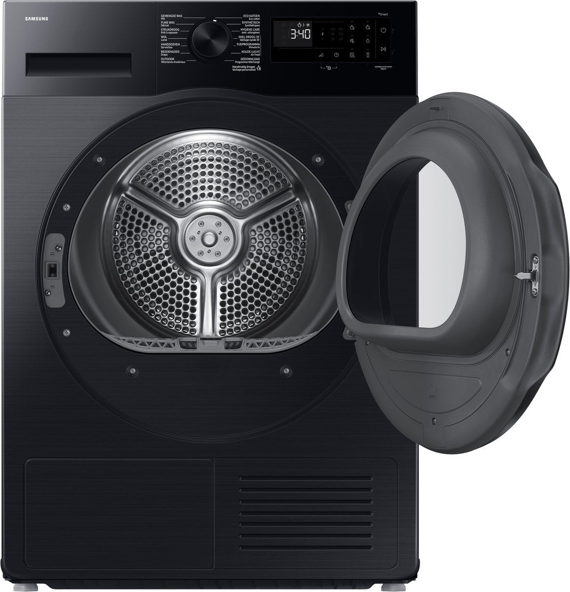 Samsung Warmtepompdroger DV90DG52A0ABEN - 9kg - Zwart - NL/FR