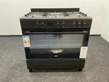 Everglades gasfornuis EVCK9020 - Mat Zwart - 90cm