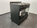Everglades gasfornuis EVCK9020 - Mat Zwart - 90cm