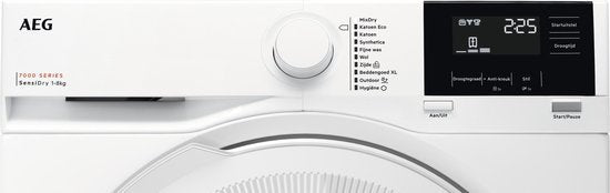 AEG warmtepompdroger TR738AT2B - 7000 serie SensiDry