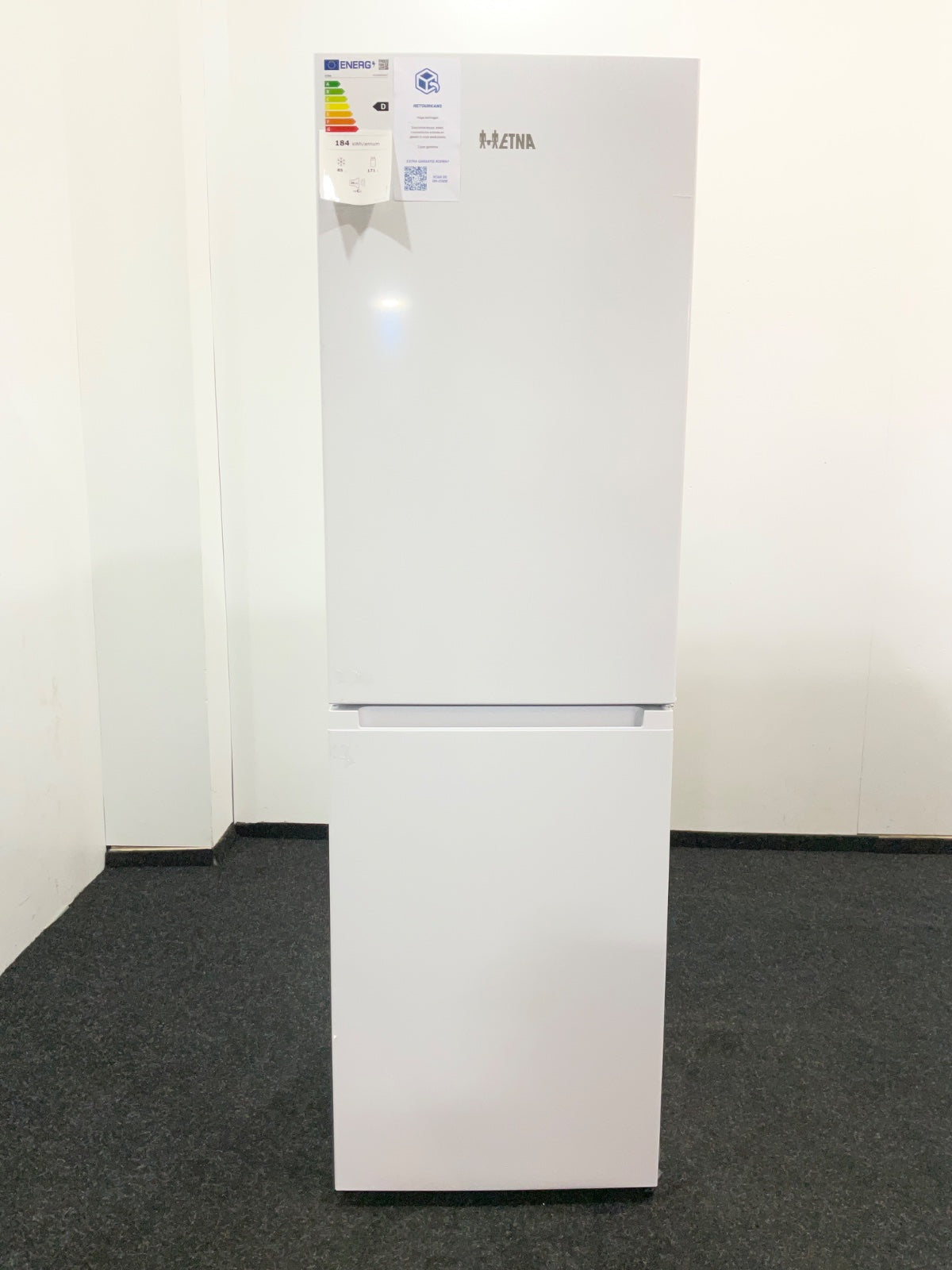 ETNA KCV282NWIT - Vrijstaande Koel vriescombinatie - 182 cm - Wit - No Frost - Extra groot Vriesvak - 50/50