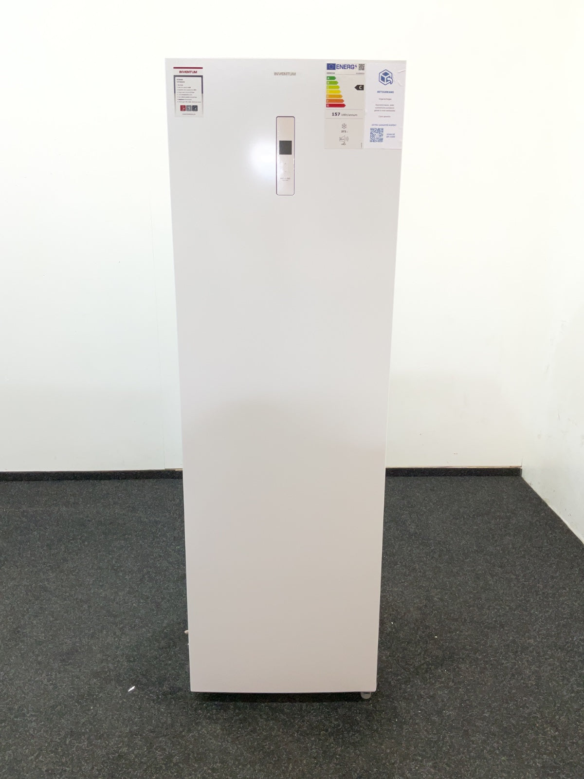 Inventum vrieskast VR1850W - No Frost kastmodel - 185 cm hoog - Wit