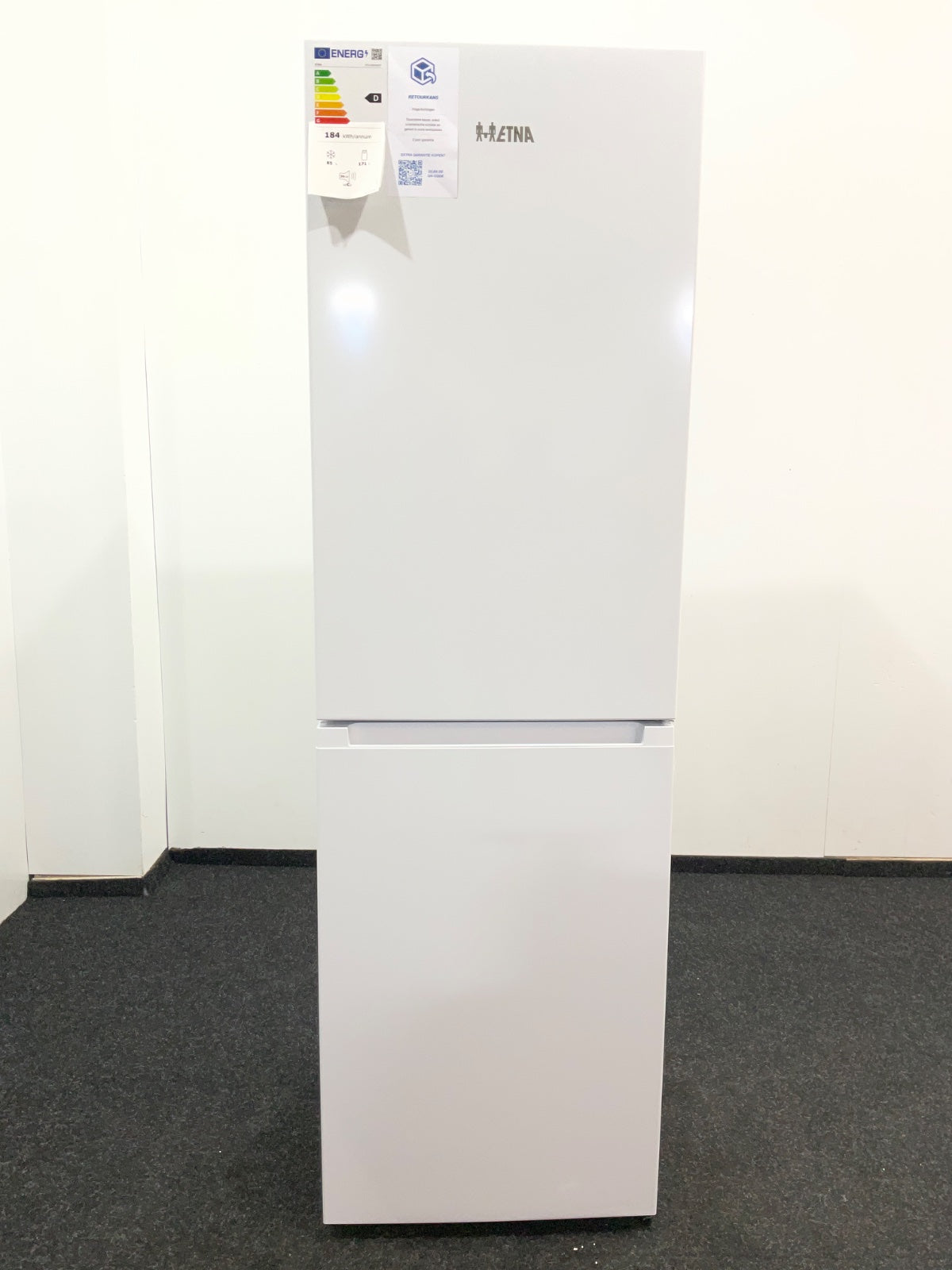 ETNA KCV282NWIT - Vrijstaande Koel vriescombinatie - 182 cm - Wit - No Frost - Extra groot Vriesvak - 50/50