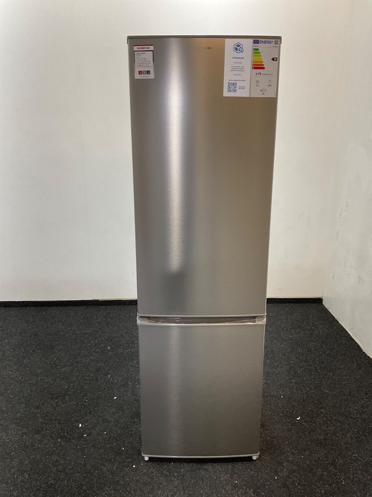 Inventum koelkast KV1808R - vrijstaand - RVS