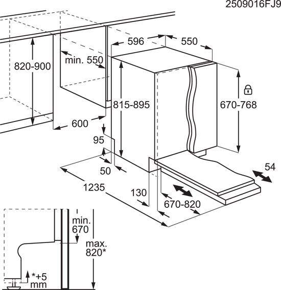 AEG inbouwvaatwasser GI7235B2SZ 7000 serie - AirDry