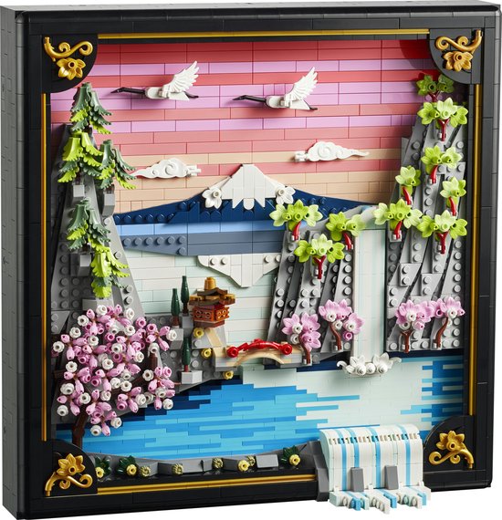 LEGO Art Landschap met Japanse Kersenbloesems Wanddecoratie - 31218