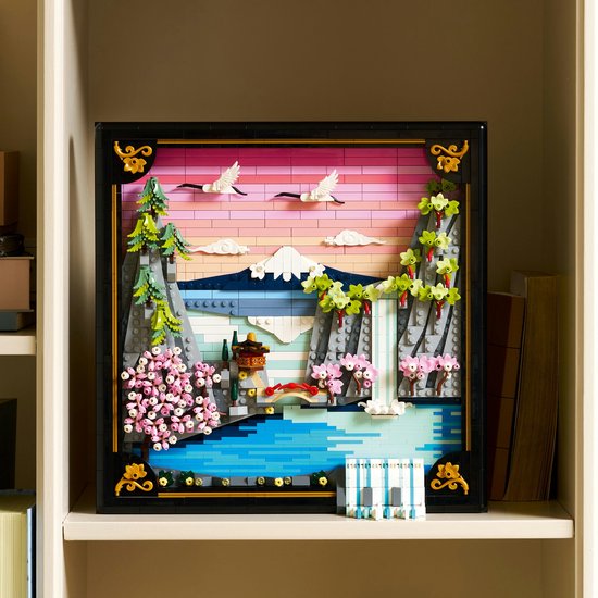 LEGO Art Landschap met Japanse Kersenbloesems Wanddecoratie - 31218