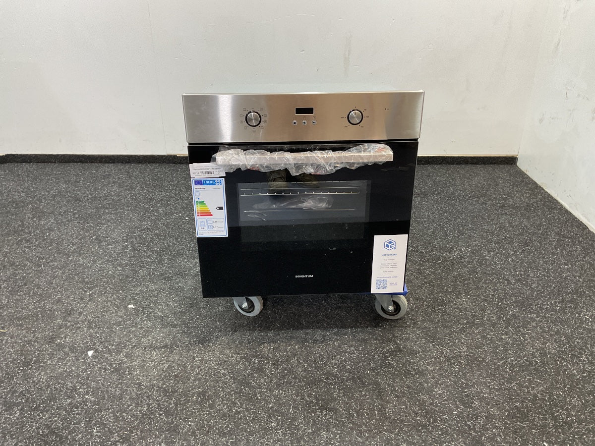 Inventum inbouwoven IOH6070RK - RVS/Zwart