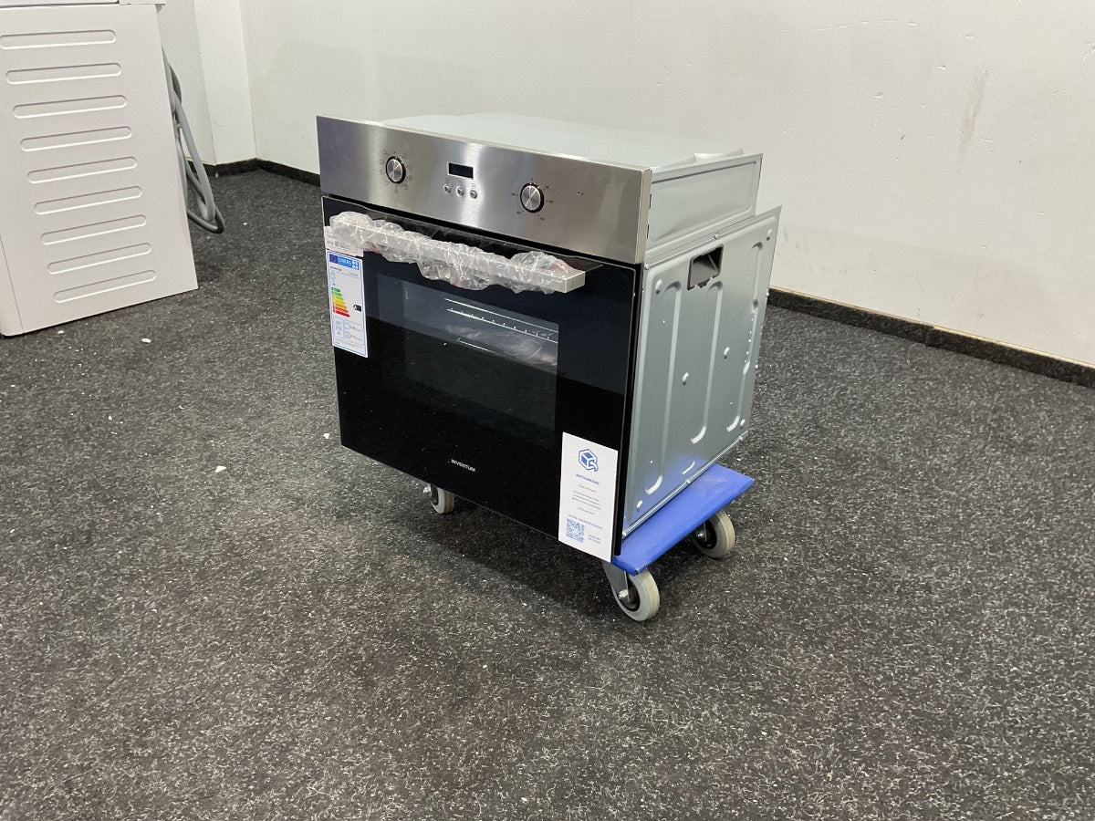 Inventum inbouwoven IOH6070RK - RVS/Zwart